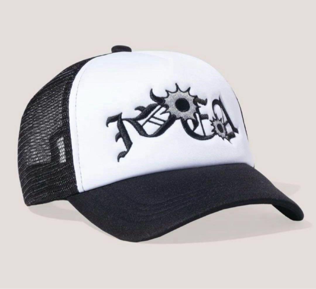 IDEASWAM キャップ 黒 Head Shot Trucker Cap