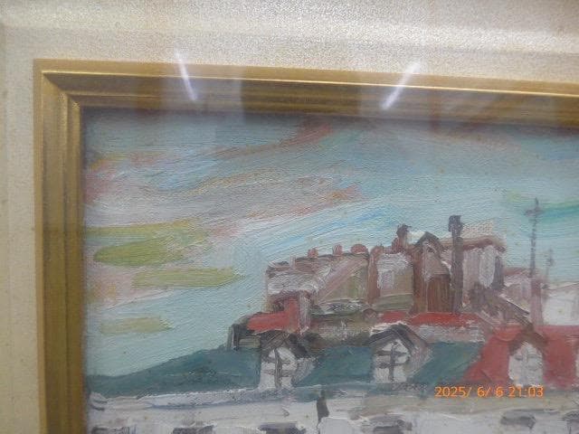 水野一好の10号の油絵「パリ風景」です。 - メルカリ