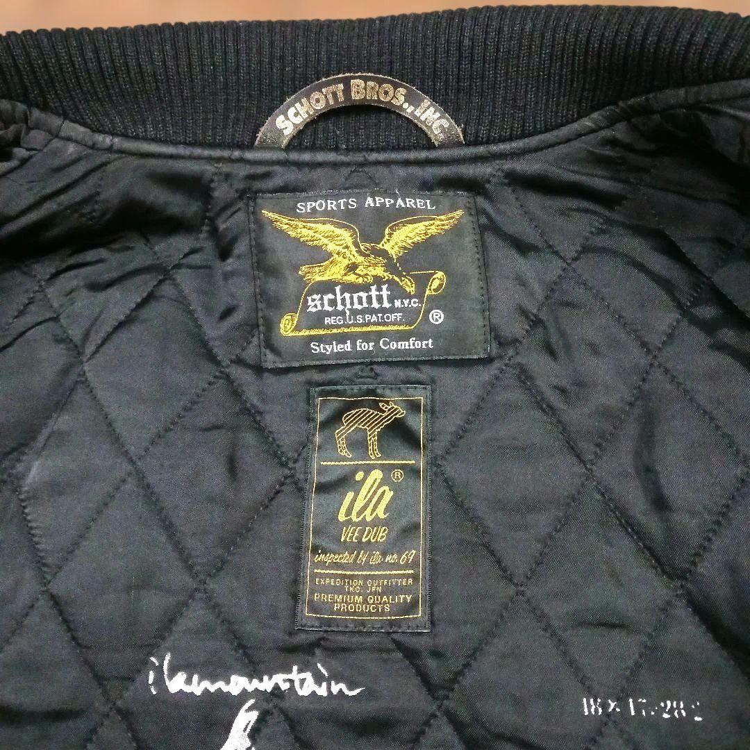 SCHOTT BROS ショット×ila ロゴ 刺繍 スタジャン M - メルカリ
