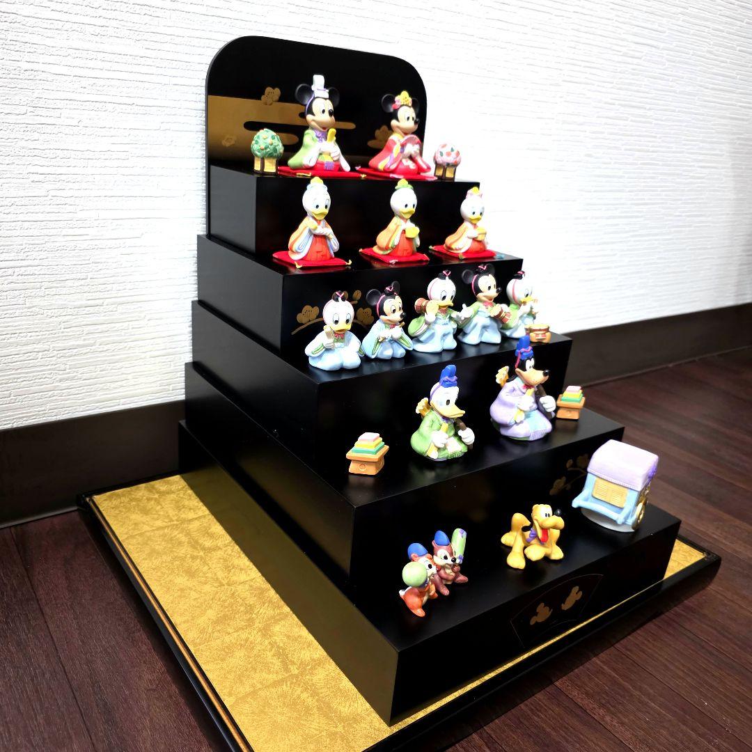 希少・美品】ディズニー 雛人形 五段飾り ガラスケース、箱付き - メルカリ