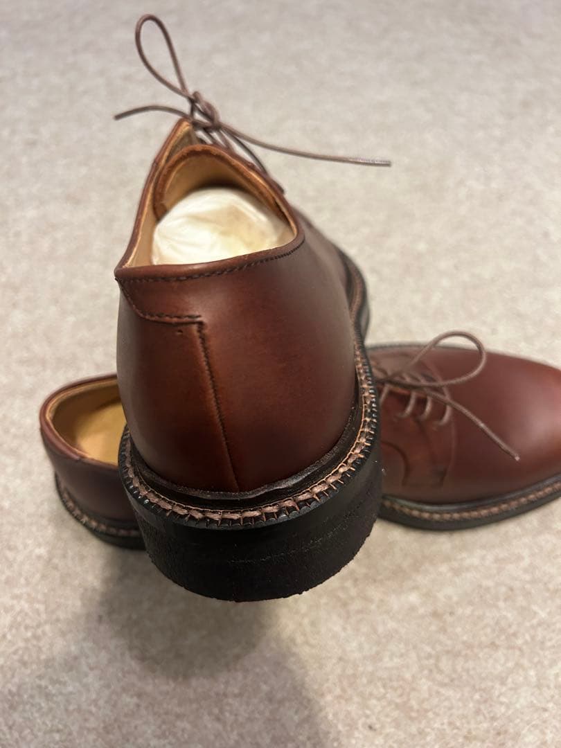 PADRONE新品未使用定価37,ダービープレーントゥクレープソール42