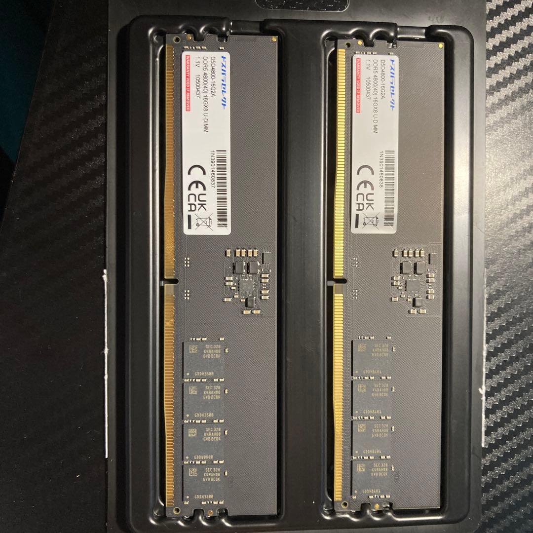 ドスパラセレクトD5D4800-16G2A DDR5 16GB×2枚組 - メルカリ