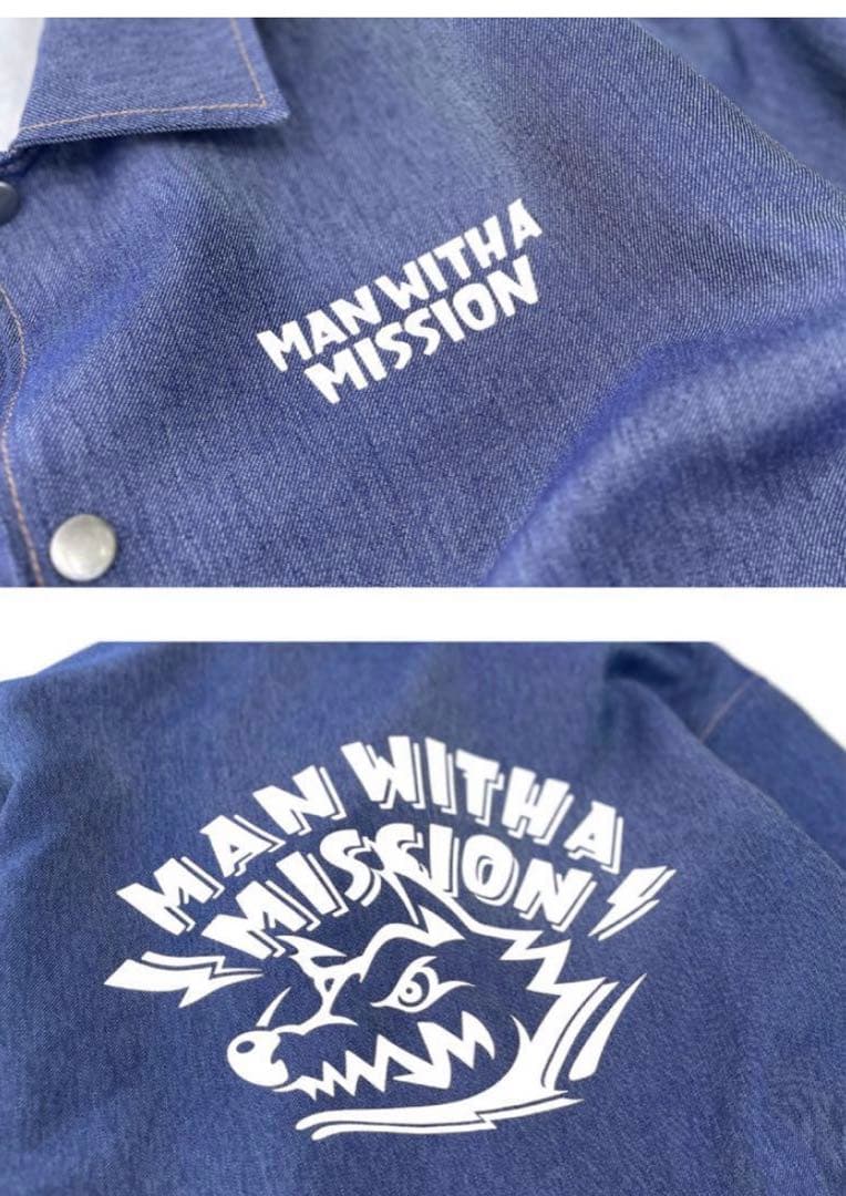 マンウィズ デニム風コーチジャケット〈15thアニバーサリーモデル〉 XL