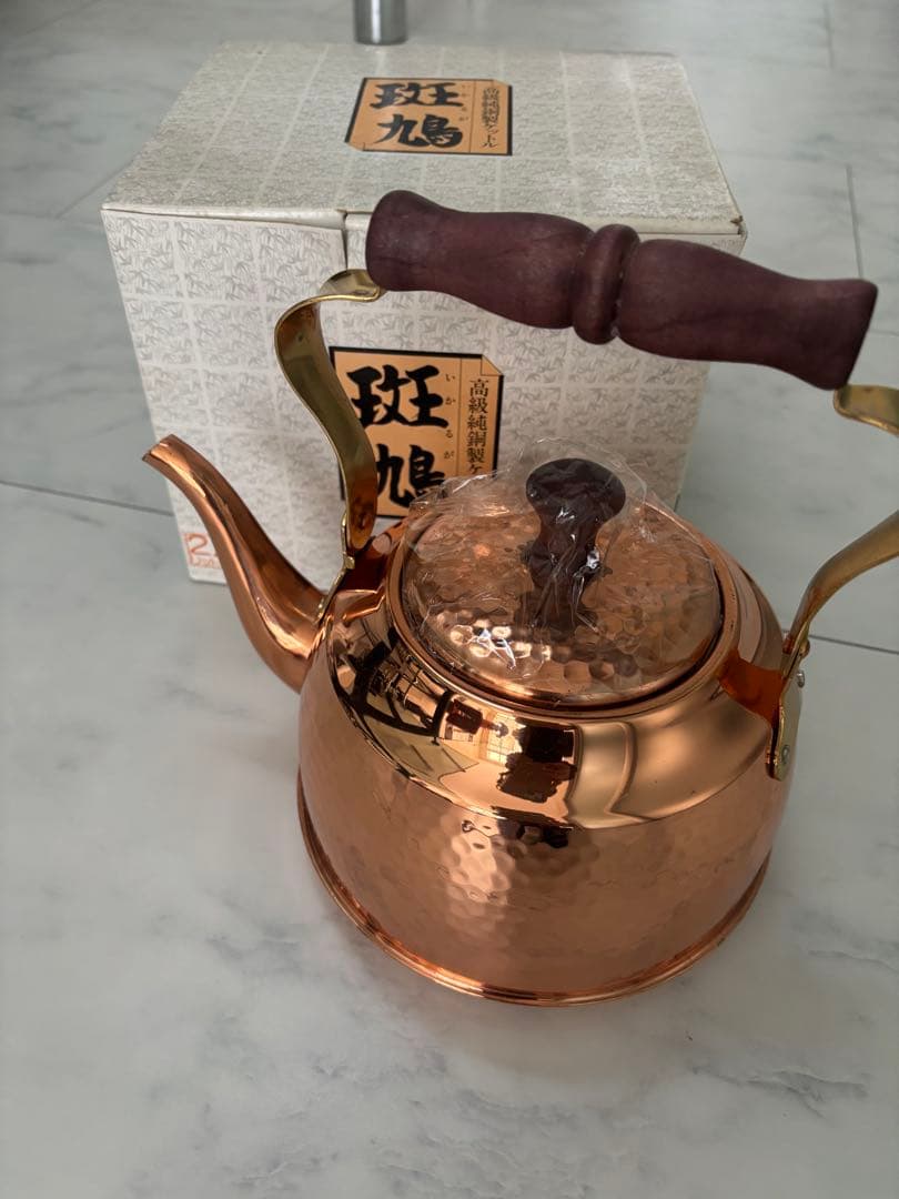 【新品未使用】MyoDo 明道 高級純銅製ケットル 斑鳩 2.1L