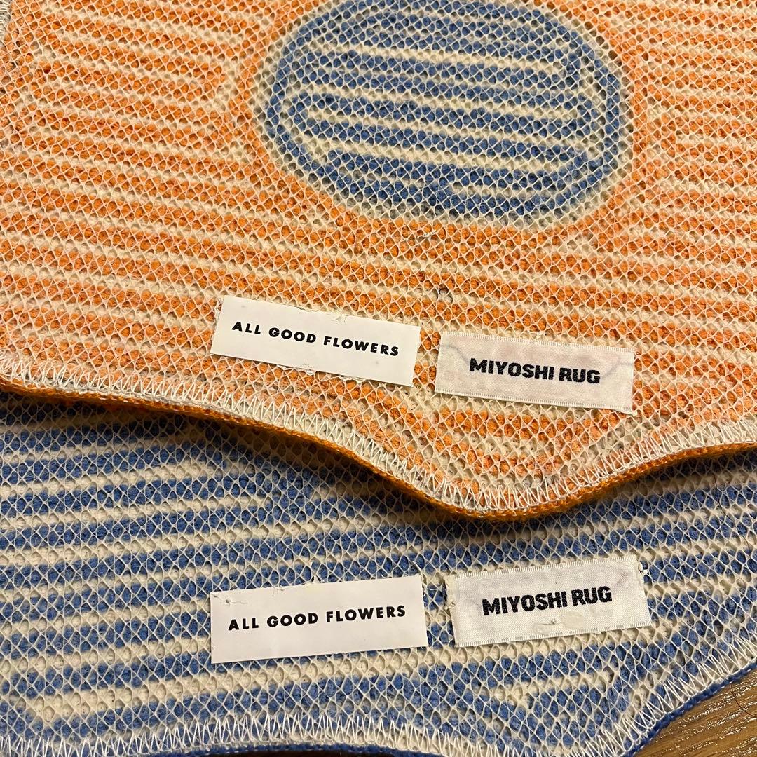 miyoshi rug 三好ラグ all good flowers - メルカリ