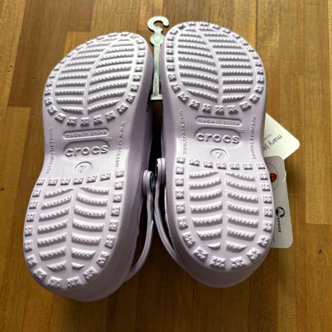 新品 クロックスメリージェーンパステルパープル W7 レディース - メルカリ