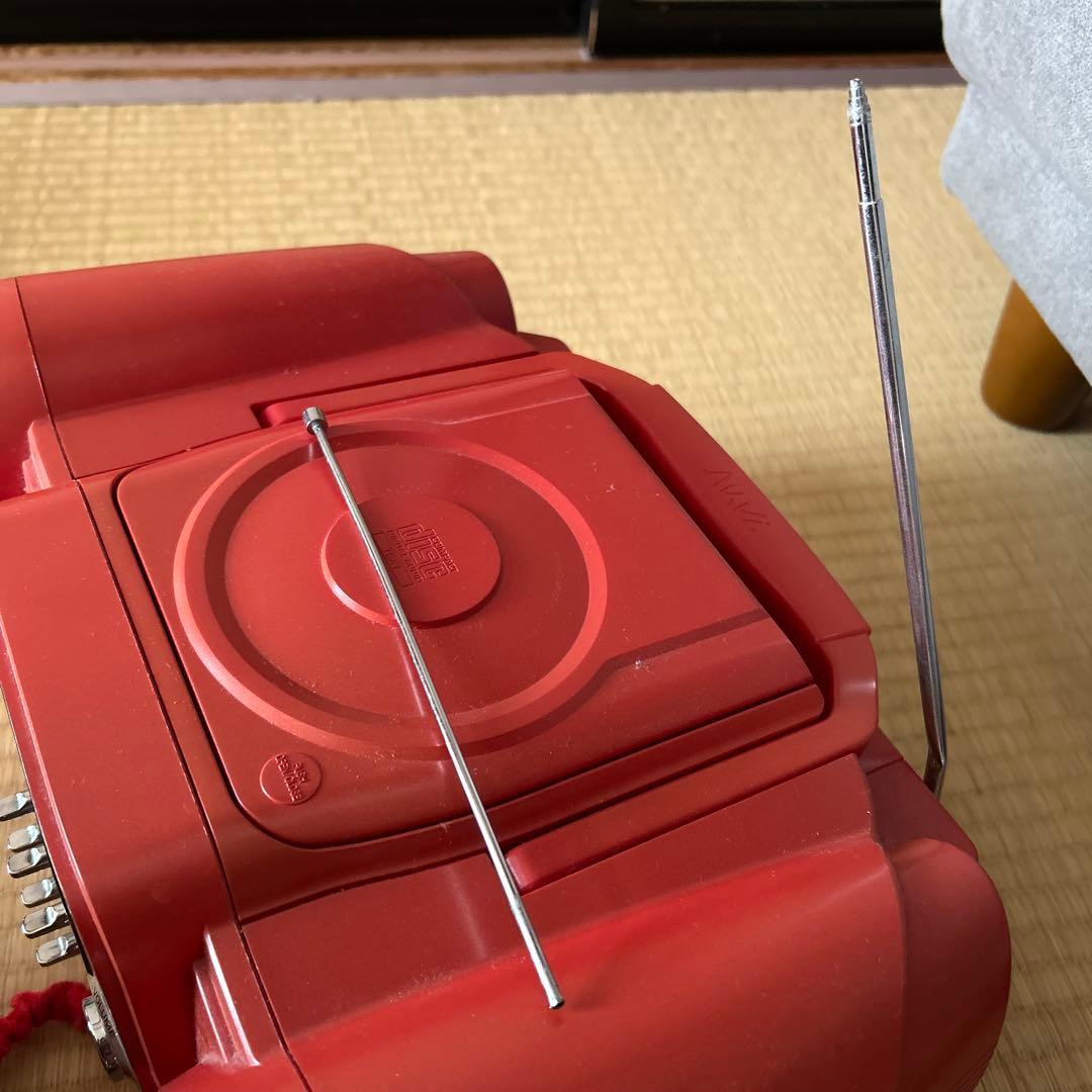 SHARP】MDコンポ CD ラジオ レトロ 赤 珍しい ヴィンテージ - メルカリ