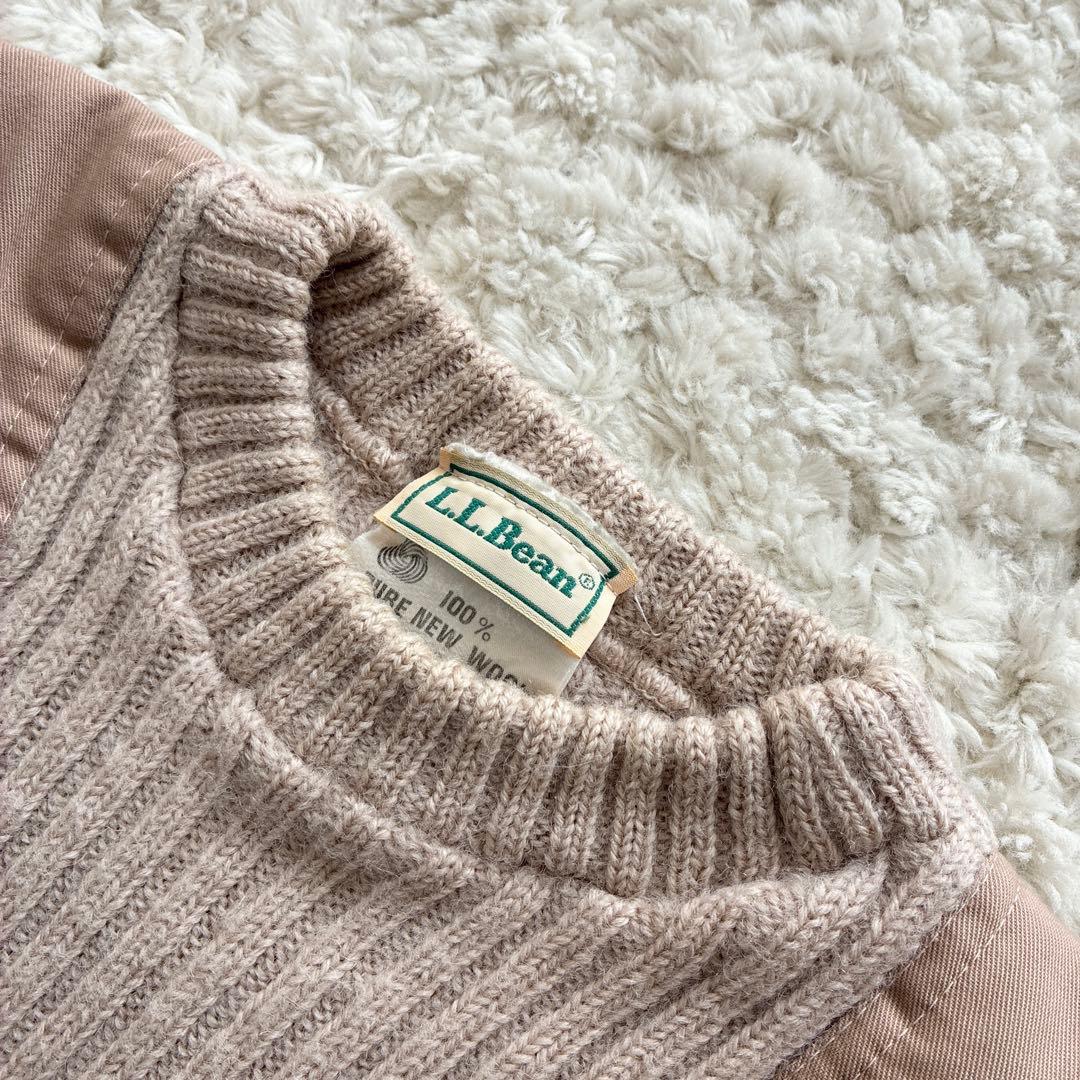 美品80sコマンドセーター L.L.Bean ニット M バーズアイ ミリタリー