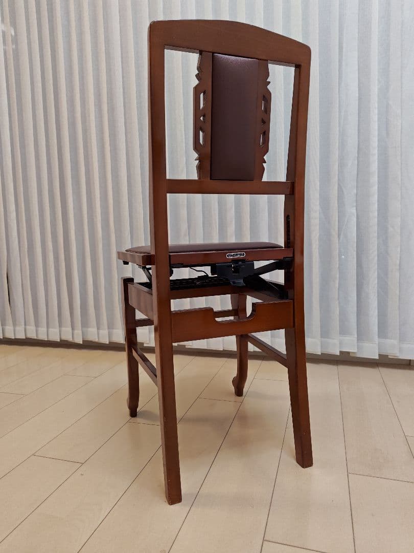 美品】トムソン椅子 ピアノ椅子 背もたれ椅子 アンティーク 猫足