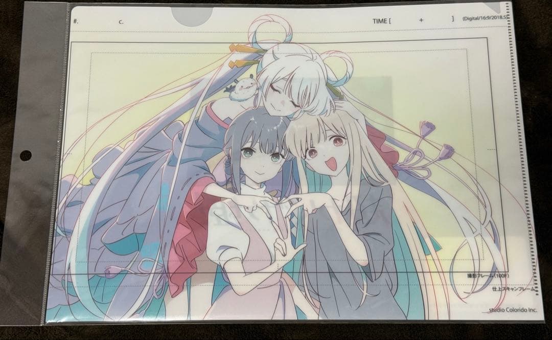 映画 超かぐや姫！ラフ原画Tシャツ、クリアファイル かぐや 酒寄彩葉