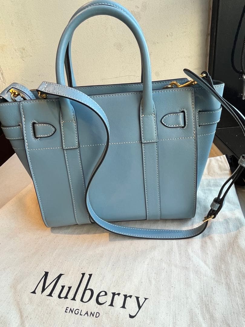 新品未使用】マルベリー ミニ ジップド ベイズウォーター ポプリン