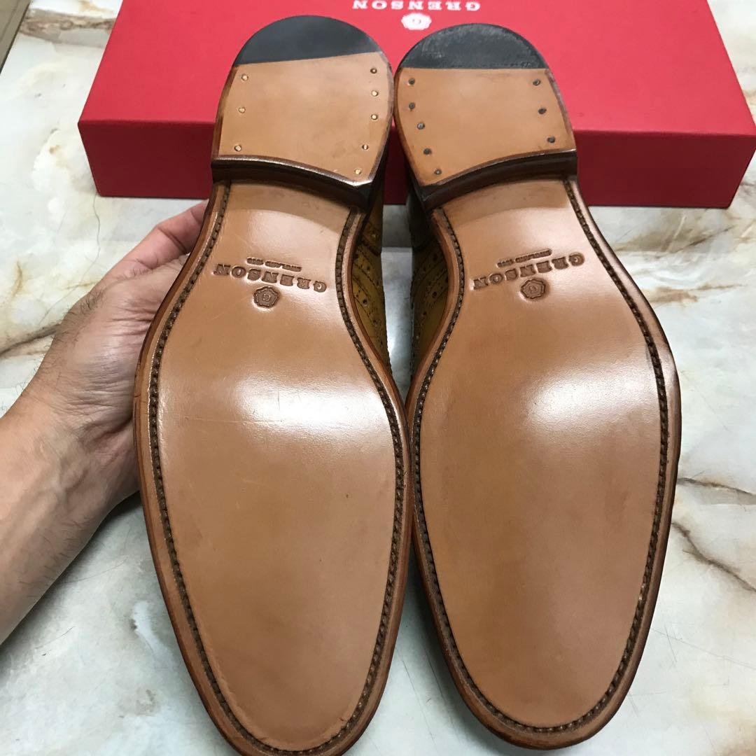 グレンソンウイングチップ革靴。新品未使用サイズ7。 - メルカリ