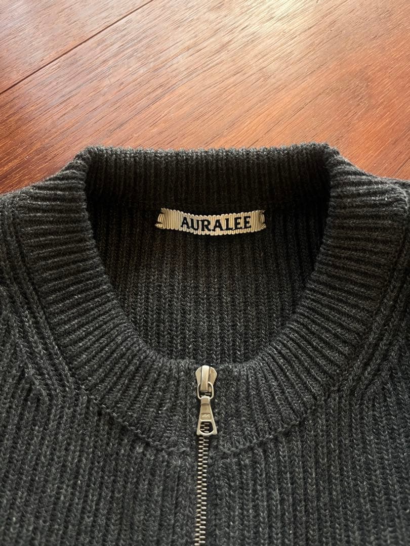 ほぼ未使用 AURALEE リブニットウールカーディガン サイズ1 - メルカリ