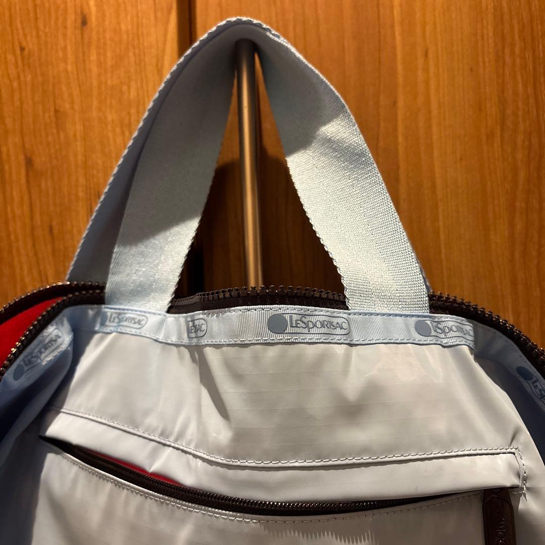 レスポートサック ひとりっぷ コラボ ヒョウガ ライトブルー