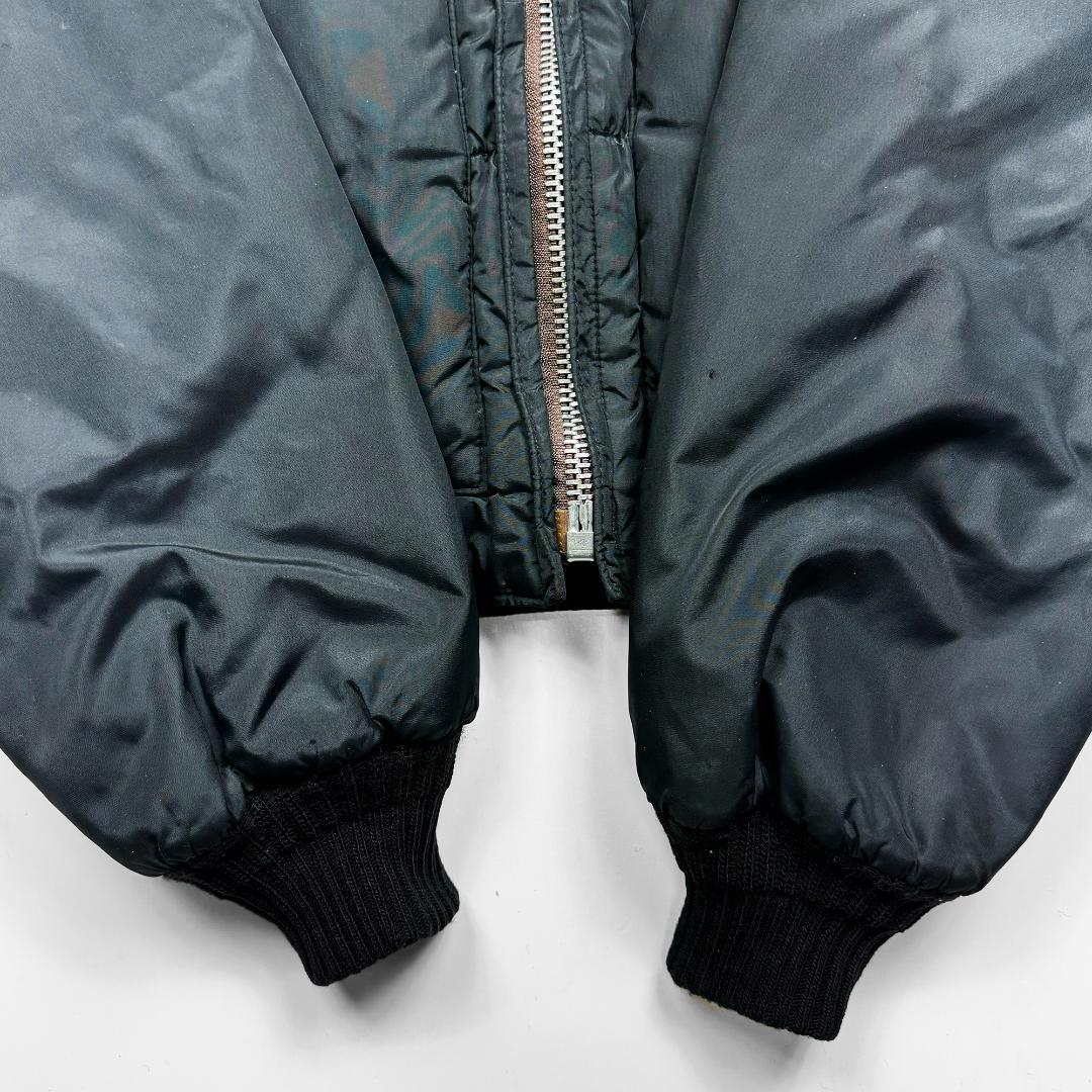 70s】テンプコ グースダウン ジャケット 黒 USA製 ヴィンテージ古着