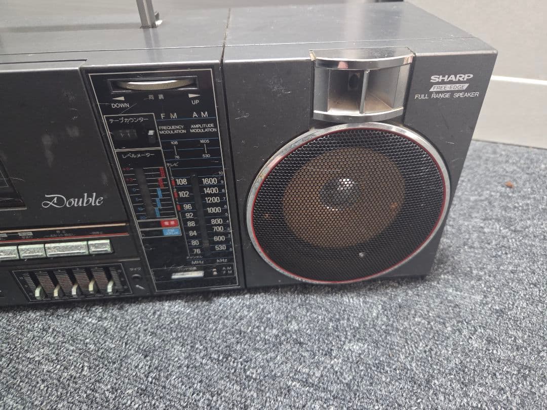 ☆ジャンク☆SHARP QT-88 ダブルカセットラジカセ 昭和レトロ - メルカリ