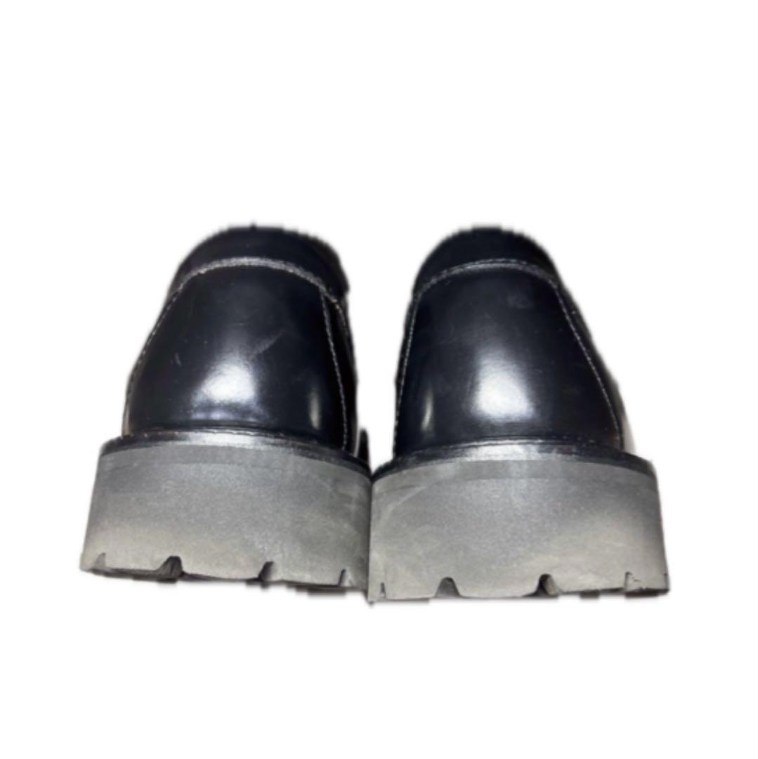 極美品 ジーエイチバス リンカーン 27.5 厚底 ビットローファー 本革