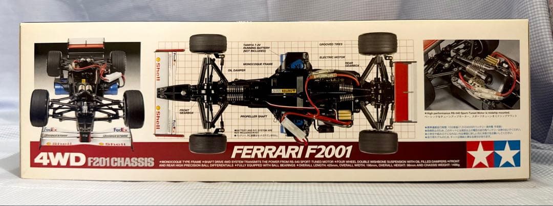 未組み立て】タミヤ◇フェラーリF2001 1/10スケール 4WD 1/10 - メルカリ