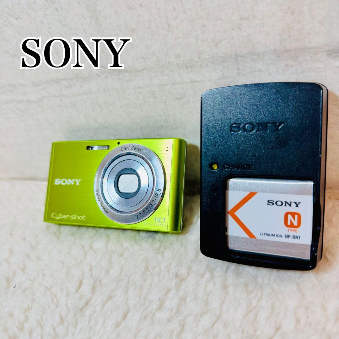 美品✨ソニー DSC-W320 ライムグリーン 動作確認済みバッテリー 他付属 Amazon | SONY デジタルカメラ Cyber-Shot(サイバーショット) W320
