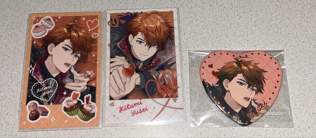 MeltyValentine バレンタインチェキ風カード 缶バッジ 北見遊征 - メルカリ