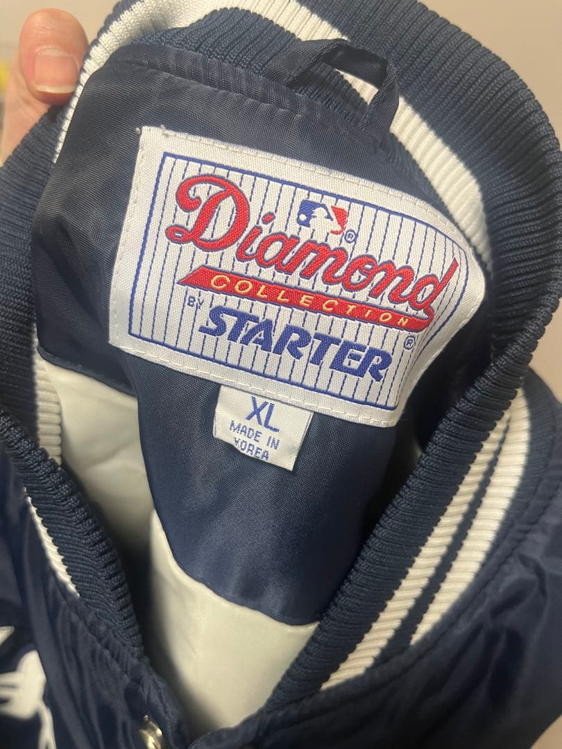 美品送料込】ヤンキース スタジャン MLB 刺繍 ネイビー90s 中綿 激レア