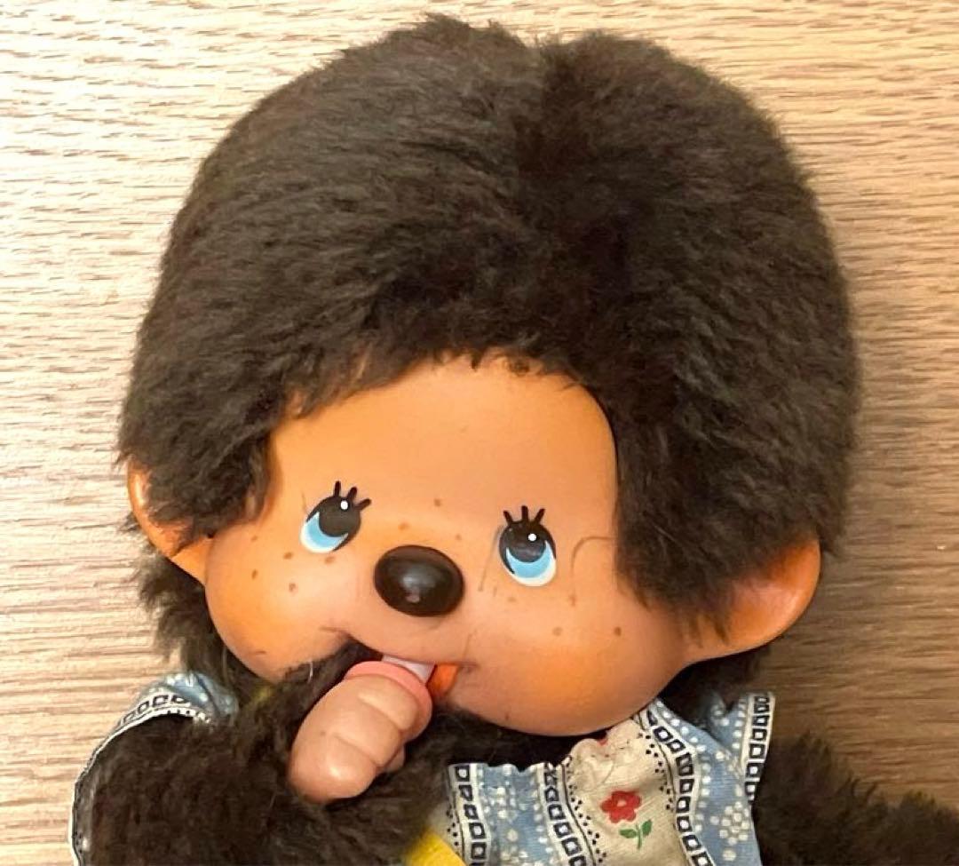昭和レトロ70s モンチッチ ぬいぐるみ セキグチ 希少 ブルーアイ
