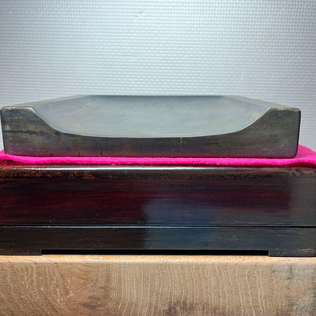 ⭕️澄泥硯 ⭕️正方硯 中国 縁起の金運シンボル ヒキガエル 色合い