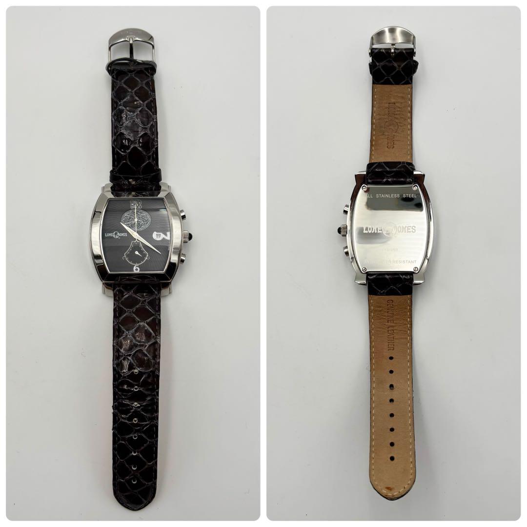 極美品 ロンワンズ 世界250本限定 ダイヤモンド オニキス クロノグラフ