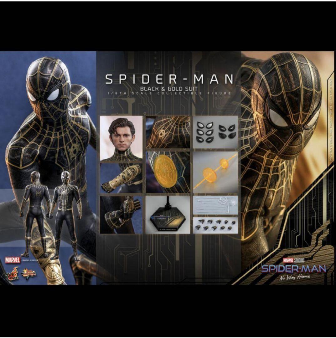 ホットトイズ スパイダーマン ブラック＆ゴールドスーツ フィギュア ムービー・マスターピース】『スパイダーマン：ノー・ウェイ・ホーム
