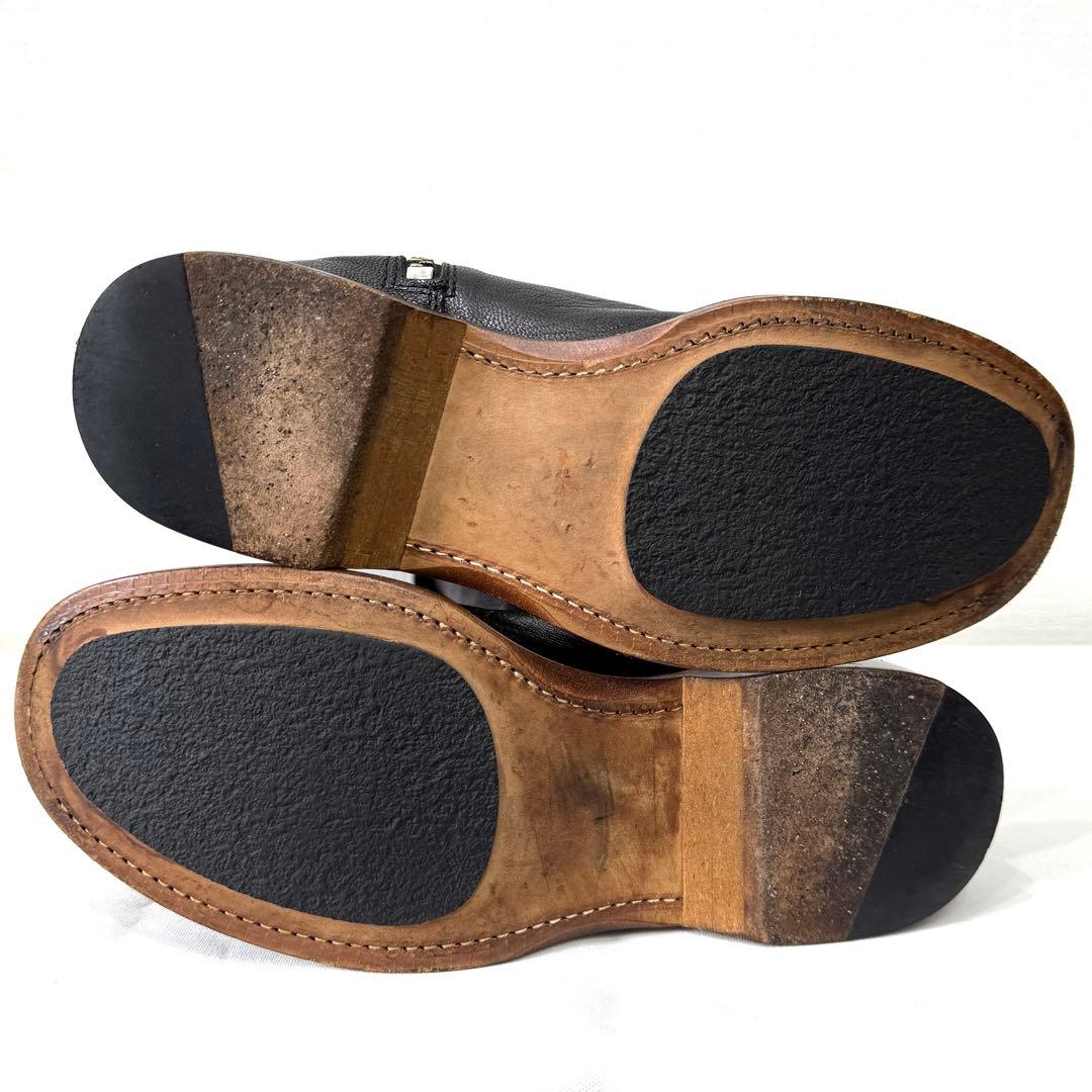 Y's ワイズ ヨウジヤマモト サイドジップ 折り返しロングブーツ 22.5cm