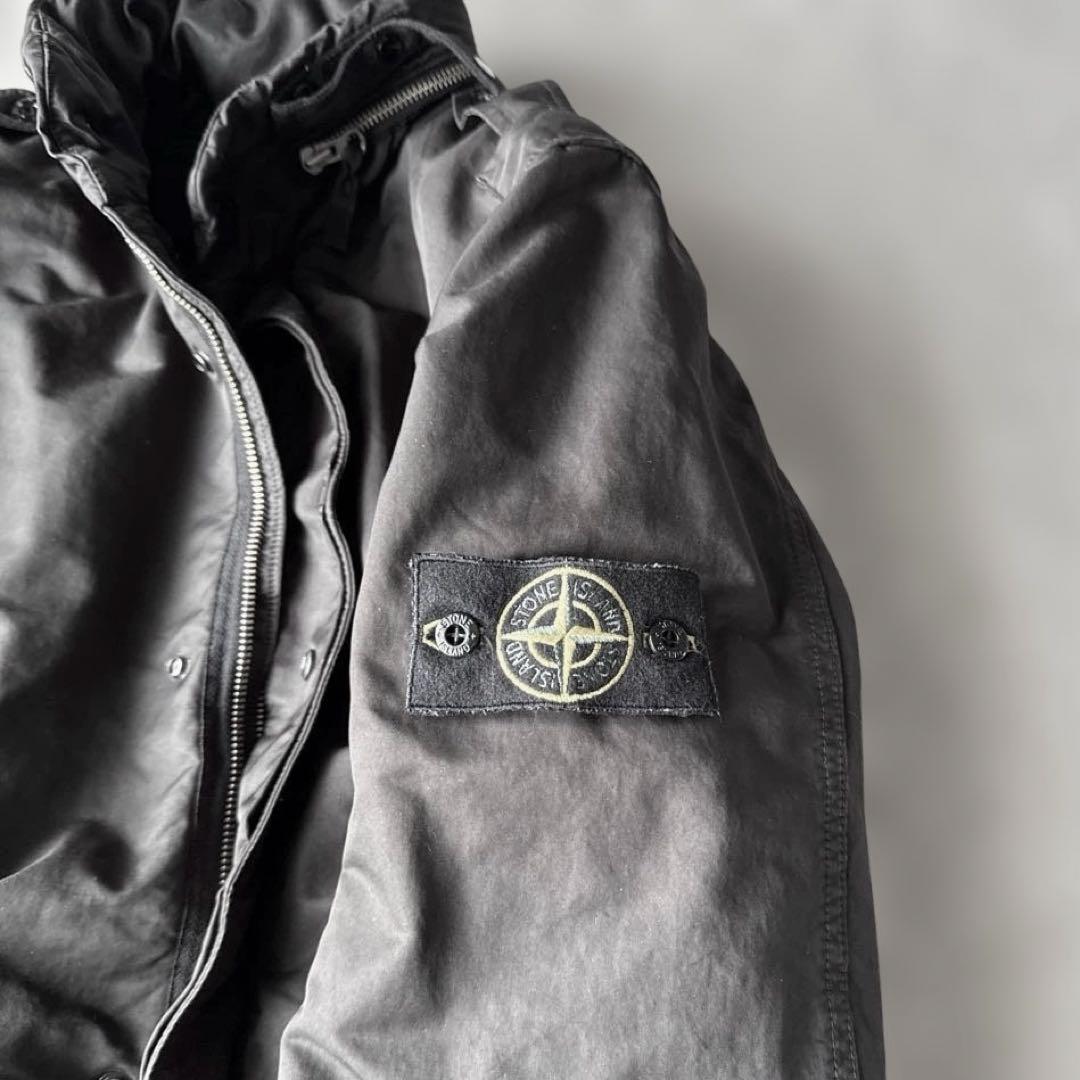 2009AW ストーンアイランド モッズコート ブラック モード 大きめM