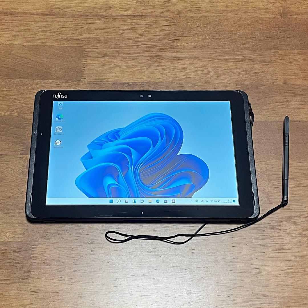 お絵描きイラストに！富士通タブレット✨ワコムのタッチペン付き