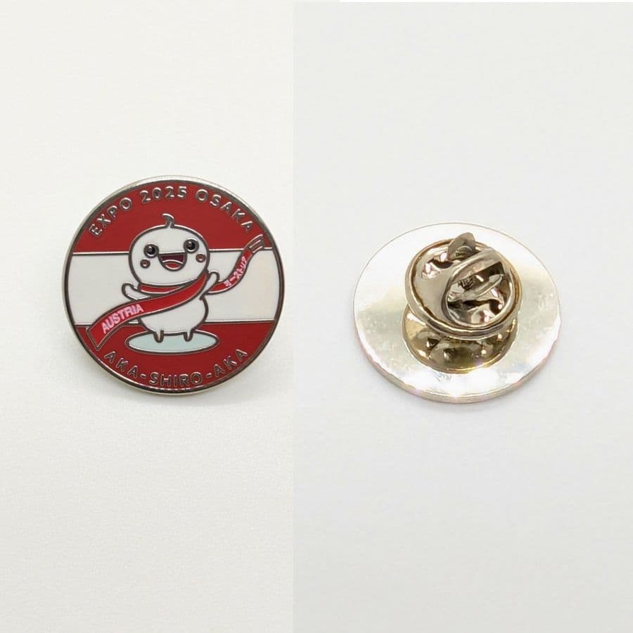 ✨レア✨】万博 オーストリア アカシロアカ キーホルダー ピンバッチ