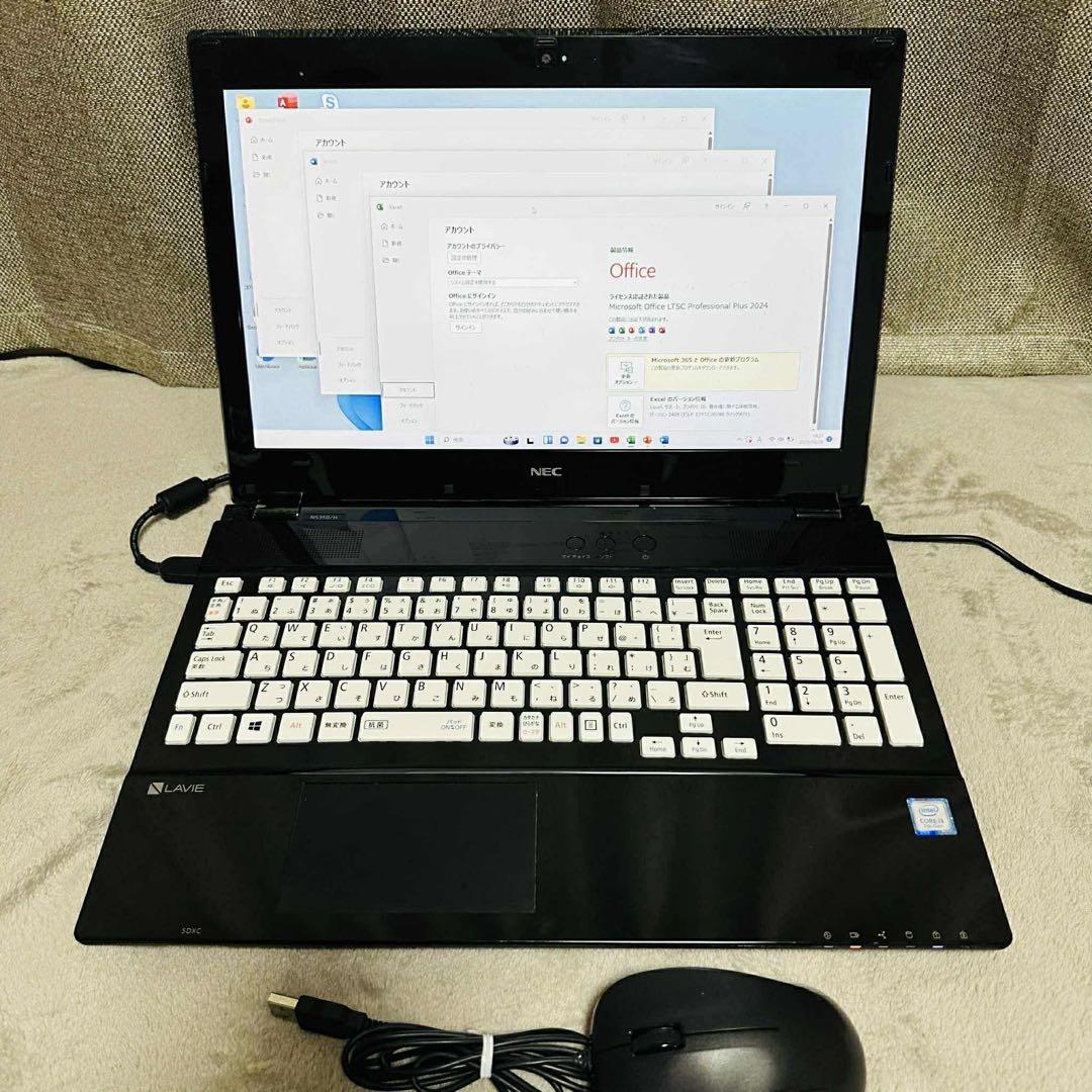 S162 NECノートパソコン WEBカメラSSD第7世代Win11オフィス付き - メルカリ