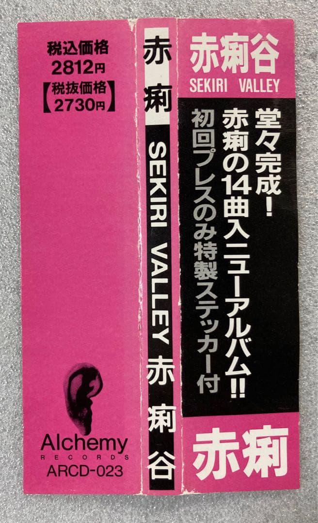 CD】赤痢【赤痢谷 SEKIRI VALLEY】ガールズ・パンク・バンド - メルカリ