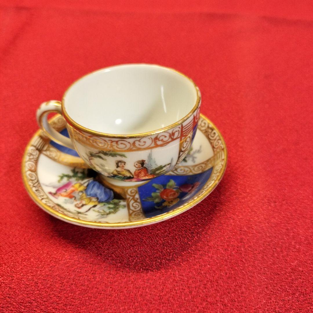 マイセン アウグストゥス レックス アンティーク ミニカップ&ソーサー