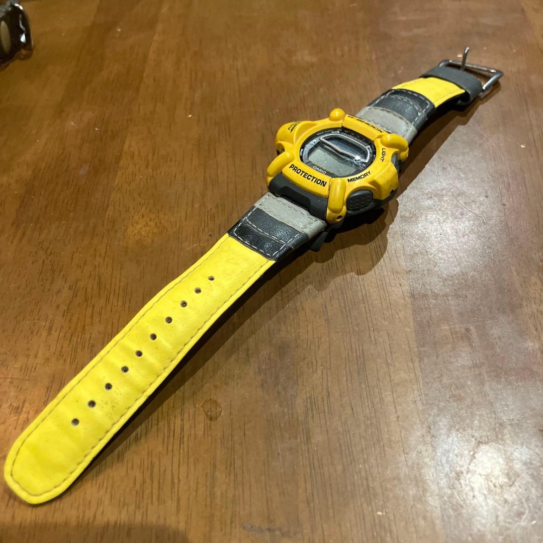 カシオ Gショック ライズマン DW-9100 腕時計 イエロー ヴィンテージ