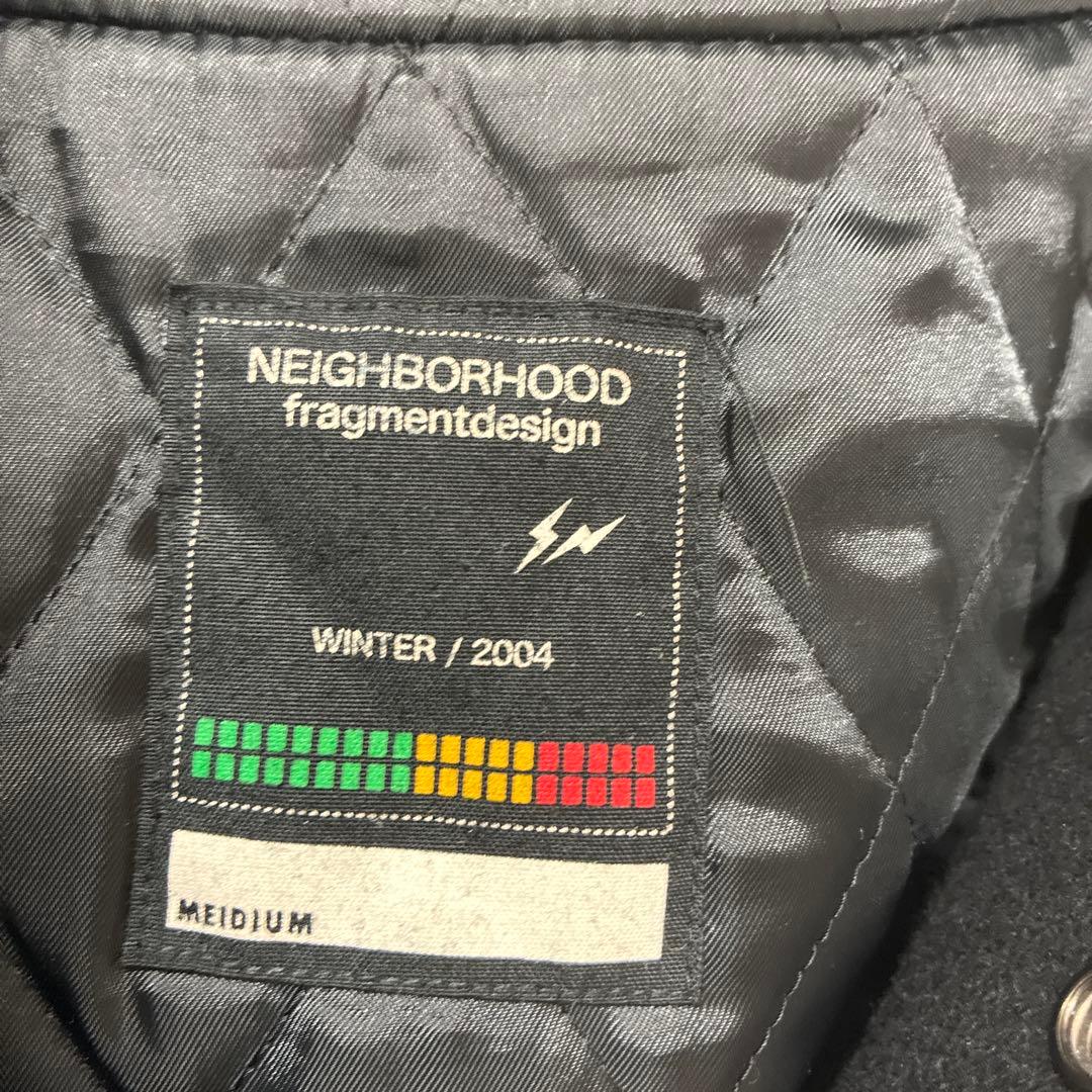 ネイバーフッド fragmentdesign スタジャン NH3204 黒✕白 - メルカリ