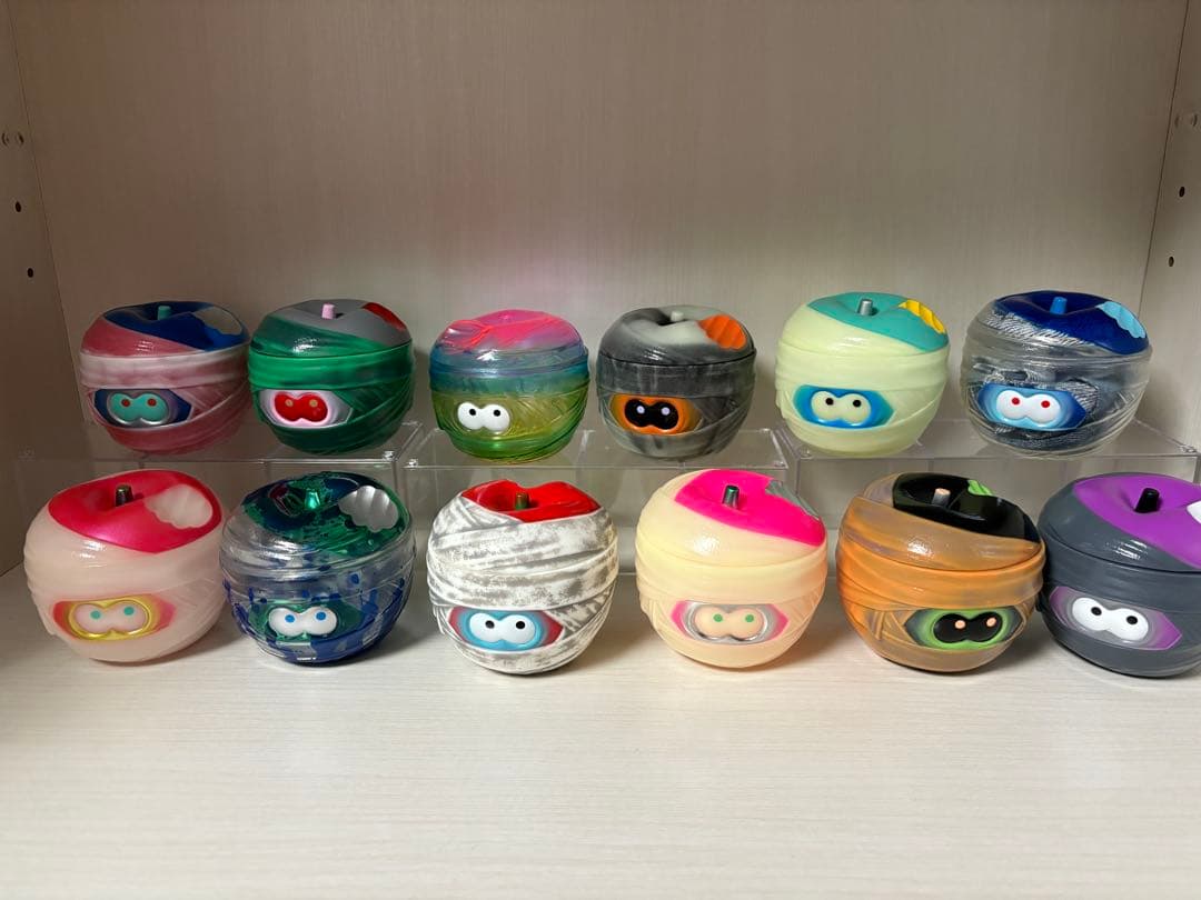 HUMAN ROBOT ヤミーマミー　12個セット PAN DEAD パンのゾンビ”のソフビシリーズ「PAN DEAD」のミニチュアフィギュア第2