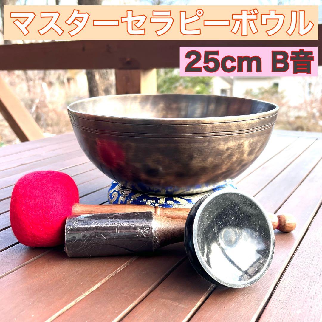 マスターセラピーボウル 25cm B音 シンギングボウル シンギングボウルセラピー | withyoga