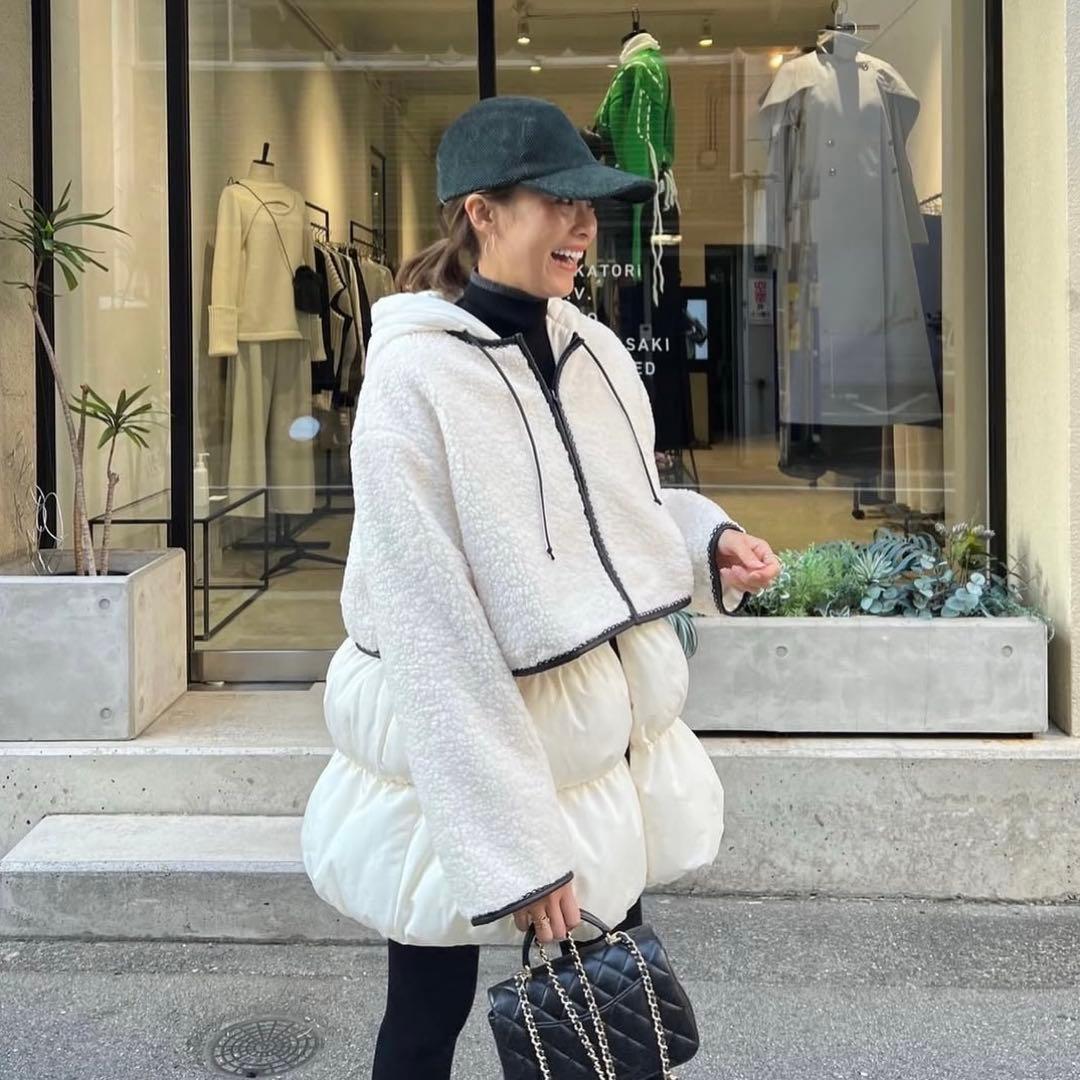 rosymonster ロージーモンスター 3wayドーナツボアコートカラー - メルカリ