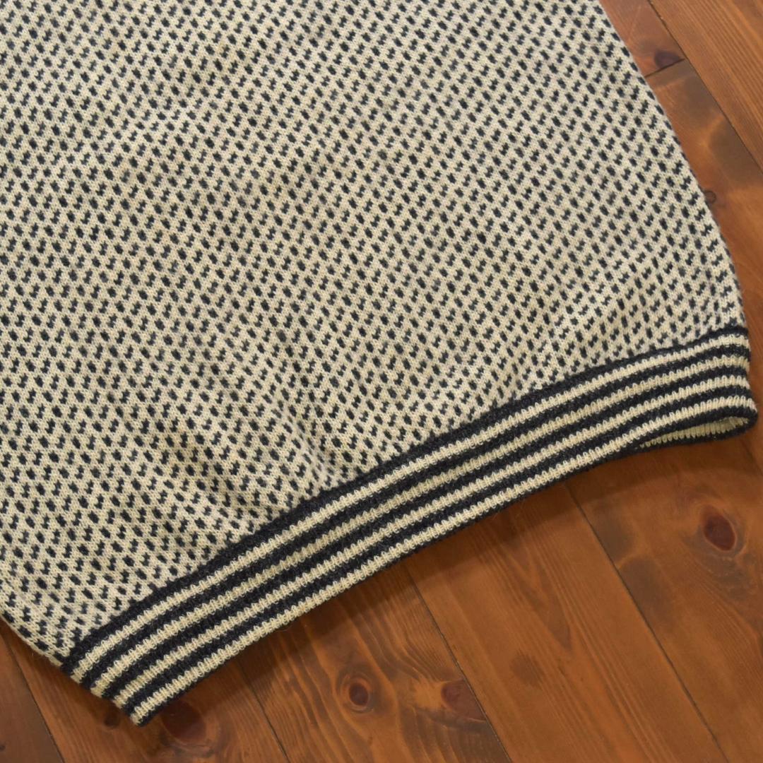 L.L.Bean ノルウェー製バーズアイニットセーター ホワイト