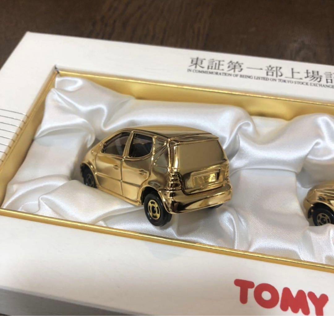 2000年3月1日東証1部上場記念 金メッキトミカ
