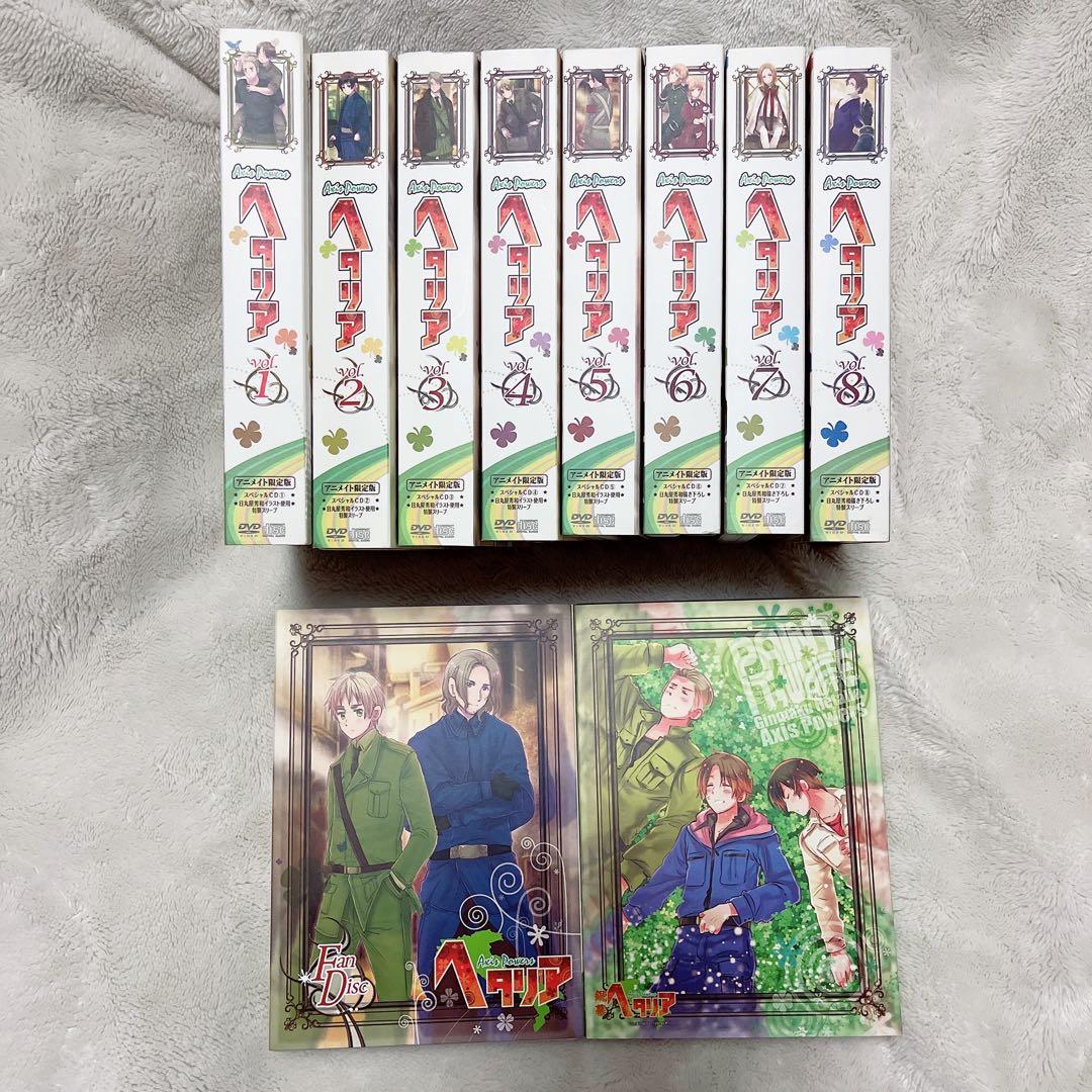 ヘタリア　DVD 10巻セット ヘタリア 10周年記念コレクション1 第1/2/3/4期 1-104話+劇場版BOX