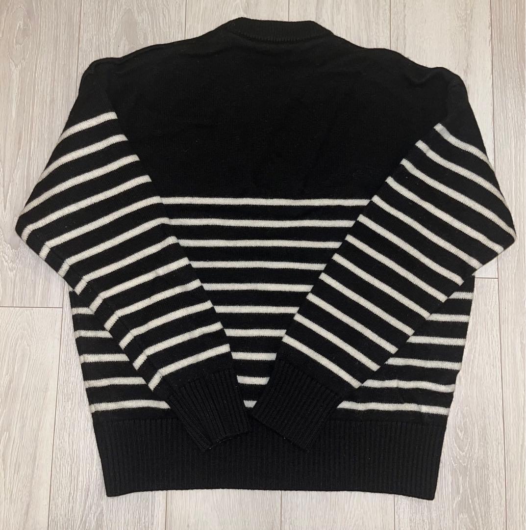 正規品】amiparis Lサイズ セーター ボーダー ニット - メルカリ
