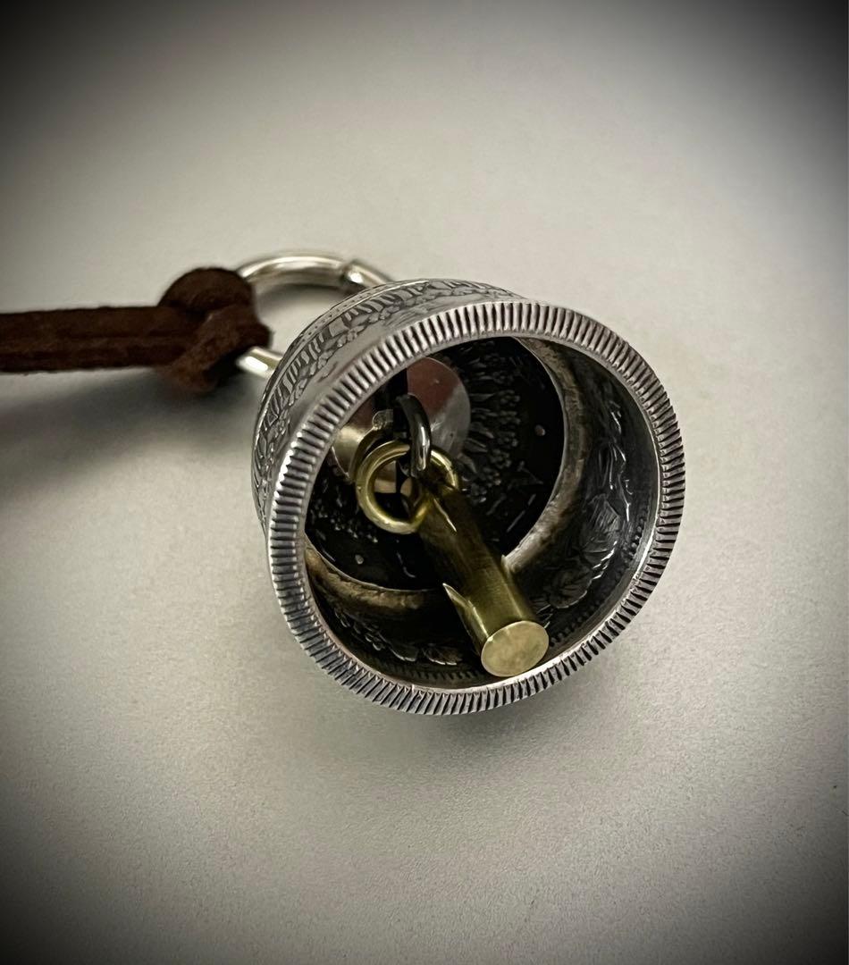 本物古銭使用】旭日50銭銀貨ガーディアンベルSV800 - メルカリ