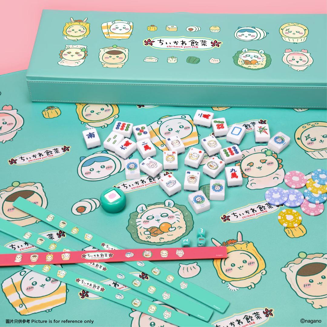 会場完売品】 ちいかわ 香港 ちいかわ飲茶 麻雀 麻雀マット セット