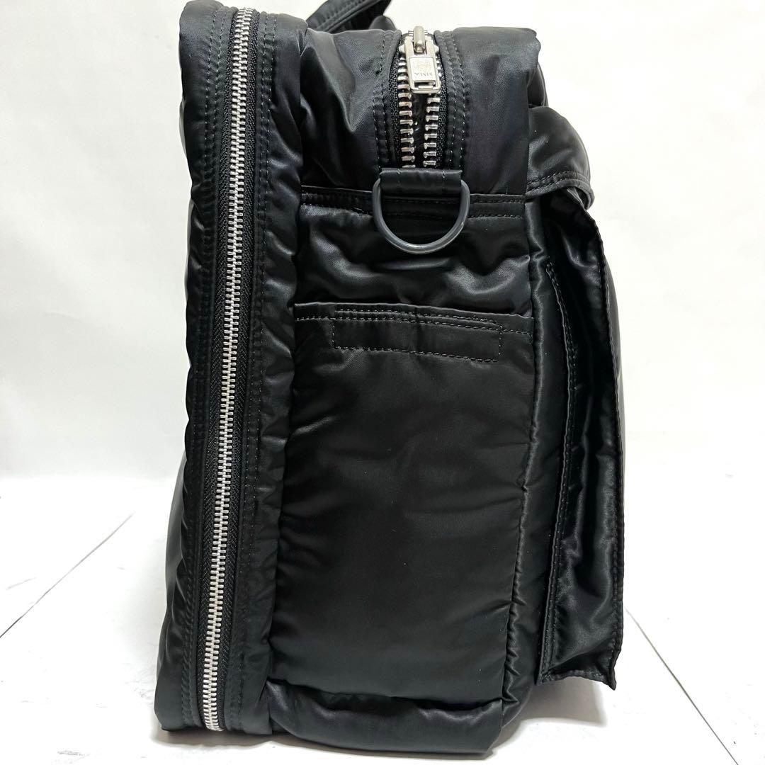 未使用級 ポーター タンカー 2way オーバーナイト ブリーフケース 黒 2