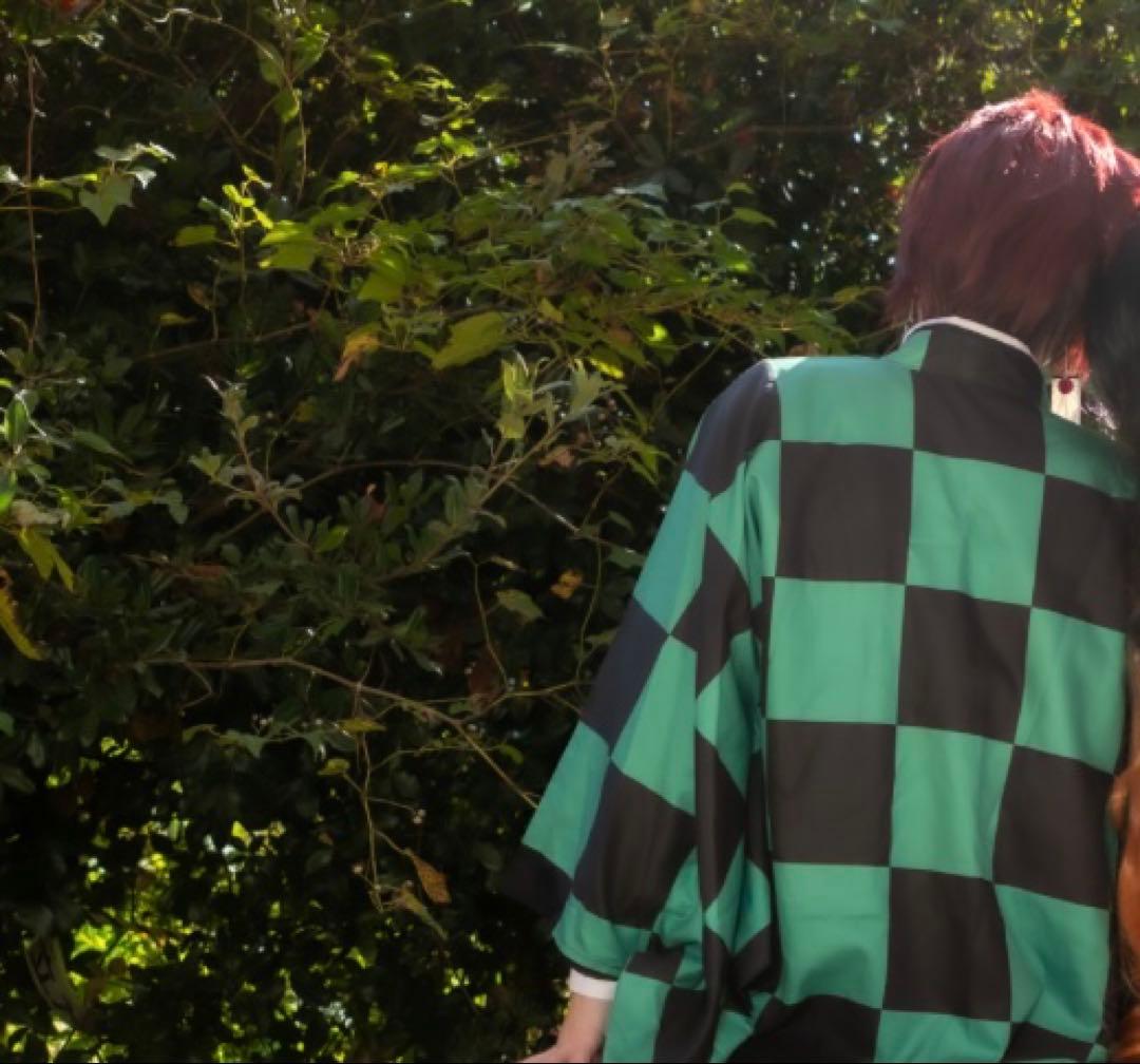 竈門炭治郎フルセット草履付き、女性用M（一部難あり）