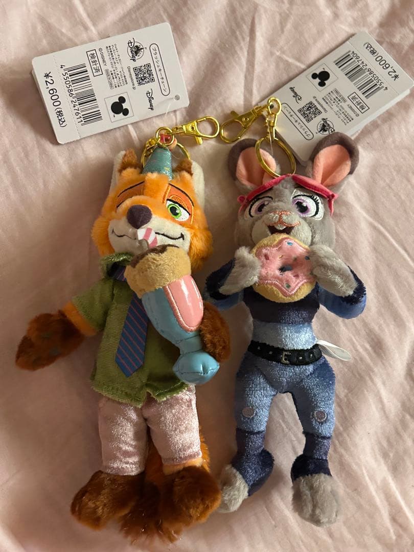 ニック・ワイルド ジュディ・ホップス ぬいぐるみキーホルダー・キー